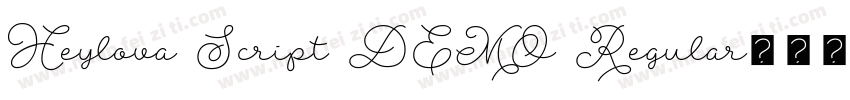 Heylova Script DEMO Regular字体转换